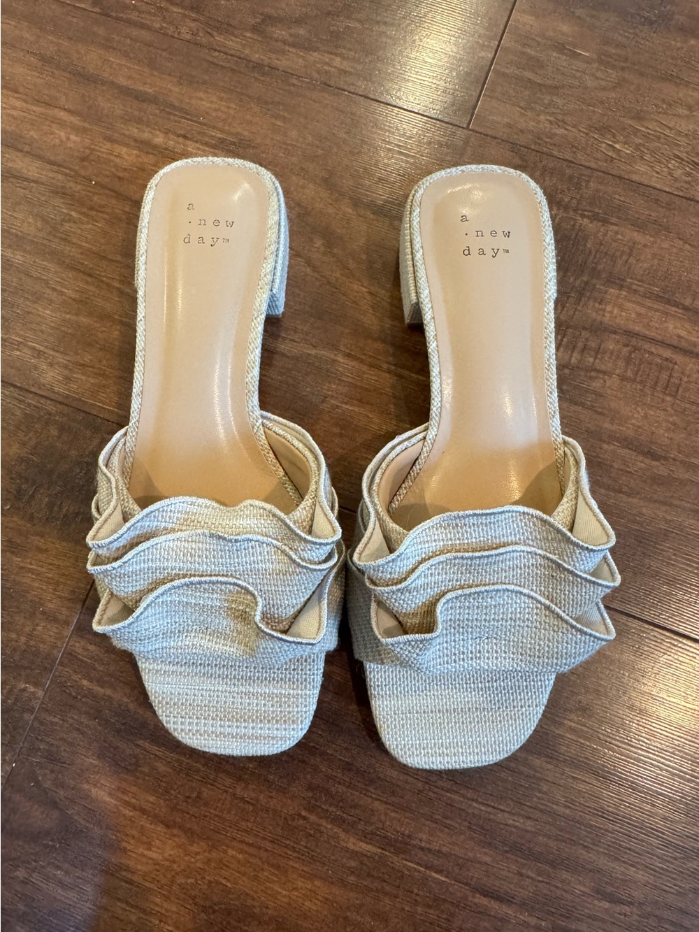 A New Day Cream Ruffle Sandals - Picture 2 of 8